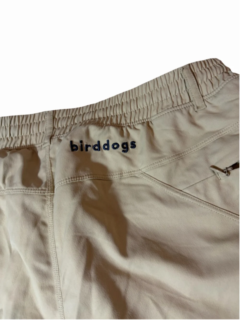 Birddogs The Boom Mens XL Long Khaki Athletic Shorts Built In Liner